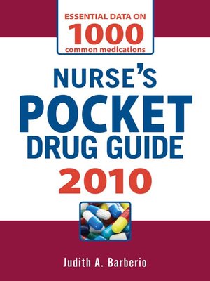 cover image of Nurse's Pocket Drug Guide 2010